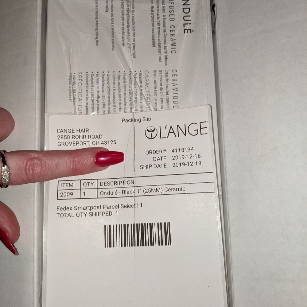 Lange ceramic hair wand